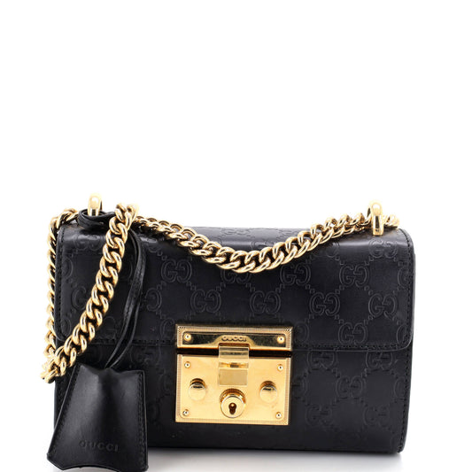 グッチ パドロック ショルダーバッグ グッチッシマ レザー スモール