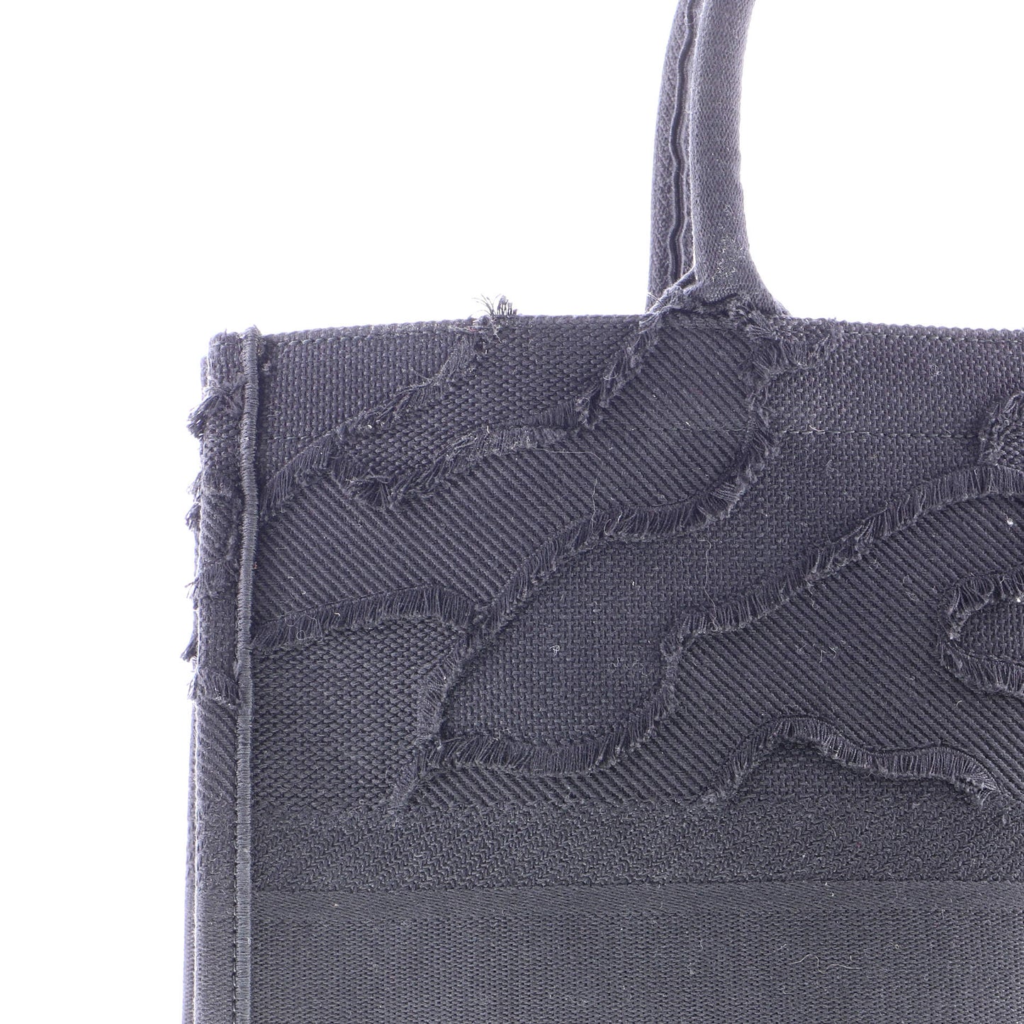 Christian Dior Book Tote, Camouflage Embroidered Canvas, Large