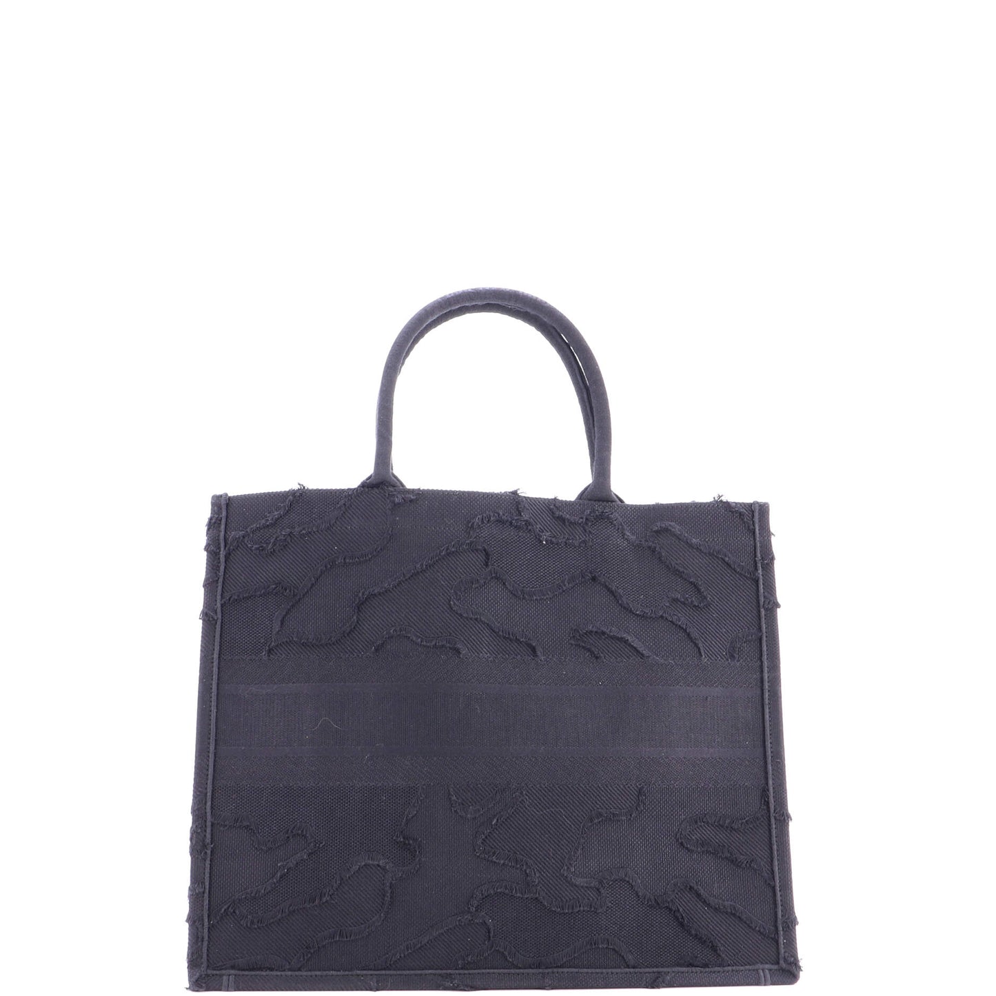 Christian Dior Book Tote, Camouflage Embroidered Canvas, Large