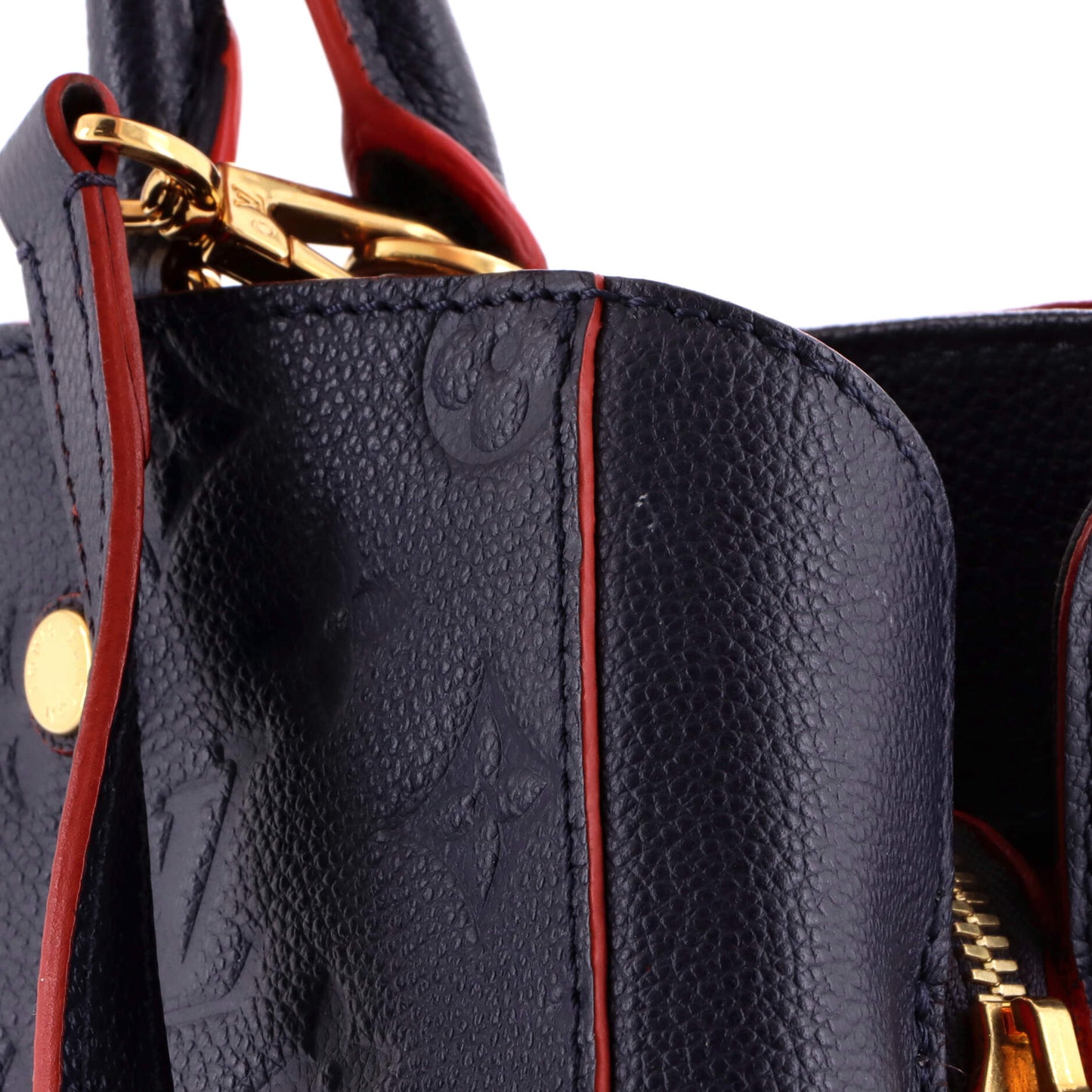Louis Vuitton Montaigne Handbag Monogram Empreinte Leather MM