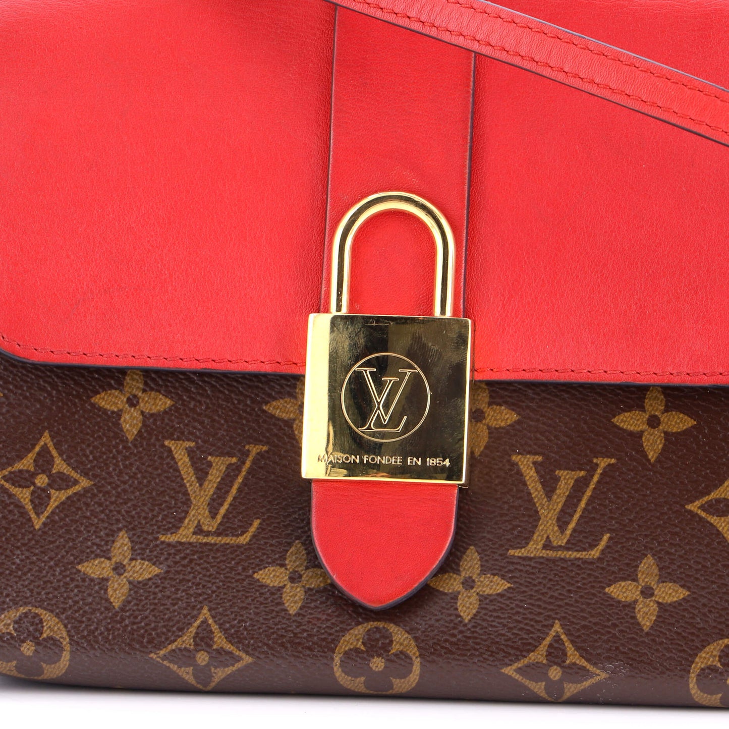 Louis Vuitton Rocky Handbag Monogram Canvas and Leather BB