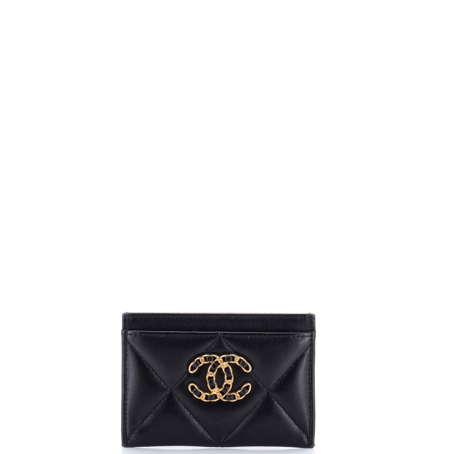 Chanel 19 Card Holder in Quilted Leather