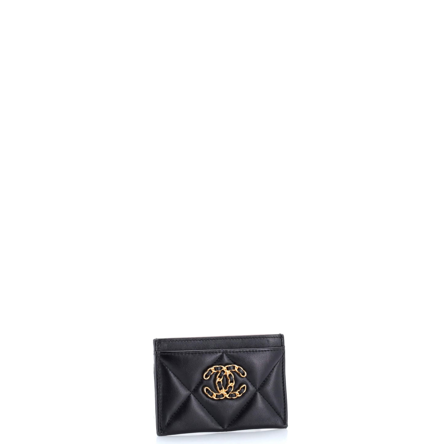 Chanel 19 Card Holder in Quilted Leather