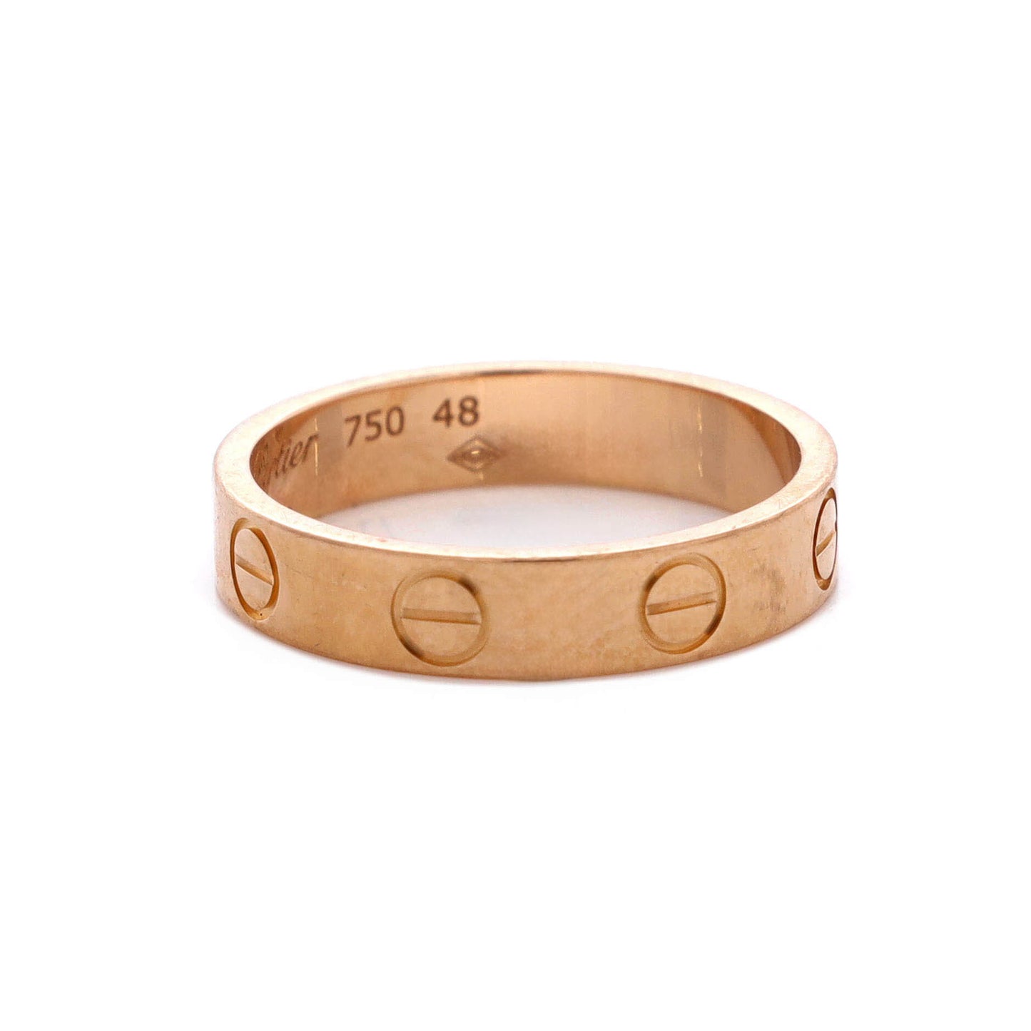 Cartier Love Wedding Band Ring in 18K Rose Gold