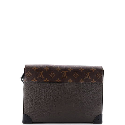 Louis Vuitton Pochette Voyage Steamer in Leather and Monogram Canvas