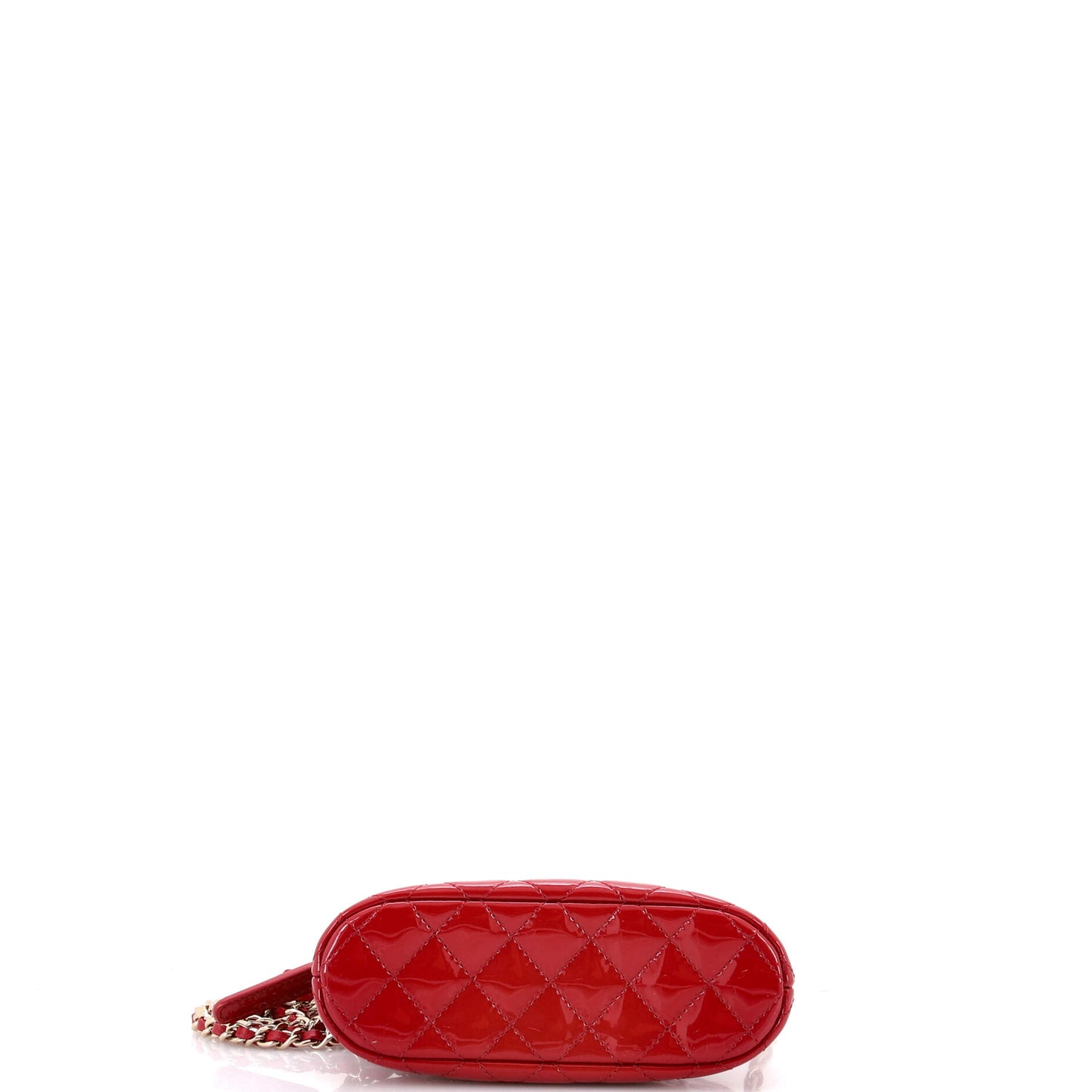 Chanel CC Dome Zip Crossbody Bag in Quilted Enamel, Mini