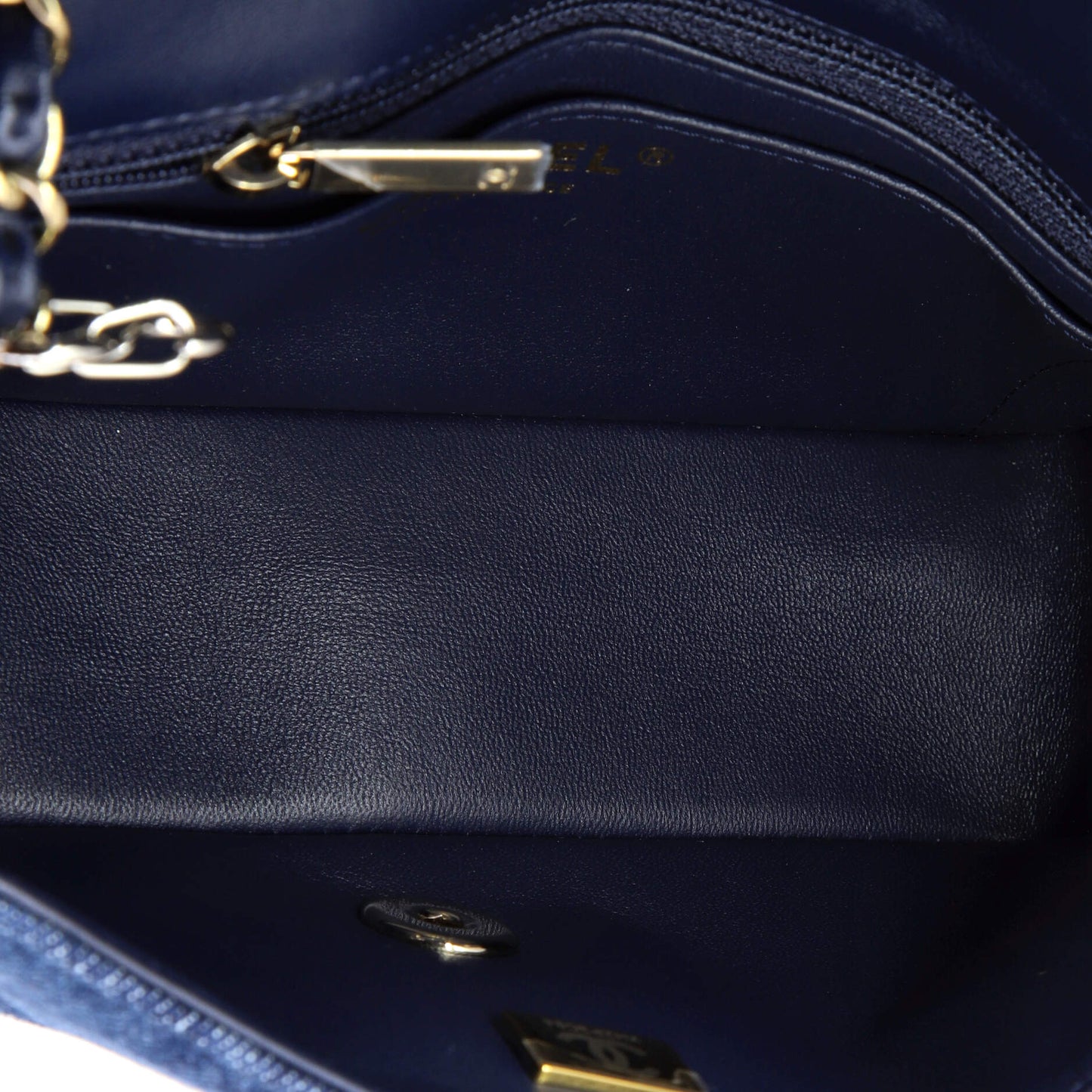 Chanel Classic Single Flap Bag in 3D Quilt Print Denim Mini