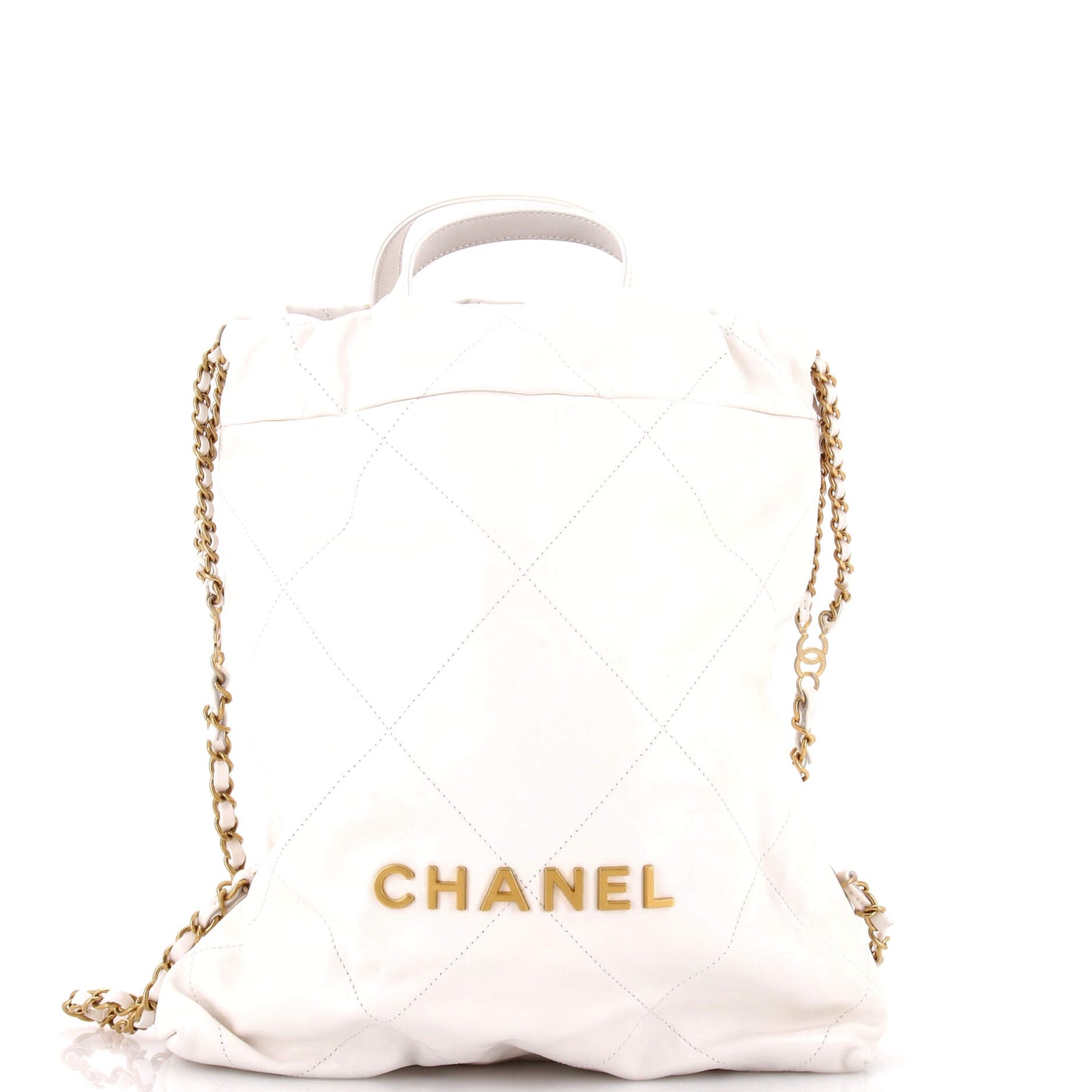 Chanel 22 Chain Backpack in Quilted Calfskin, Medium