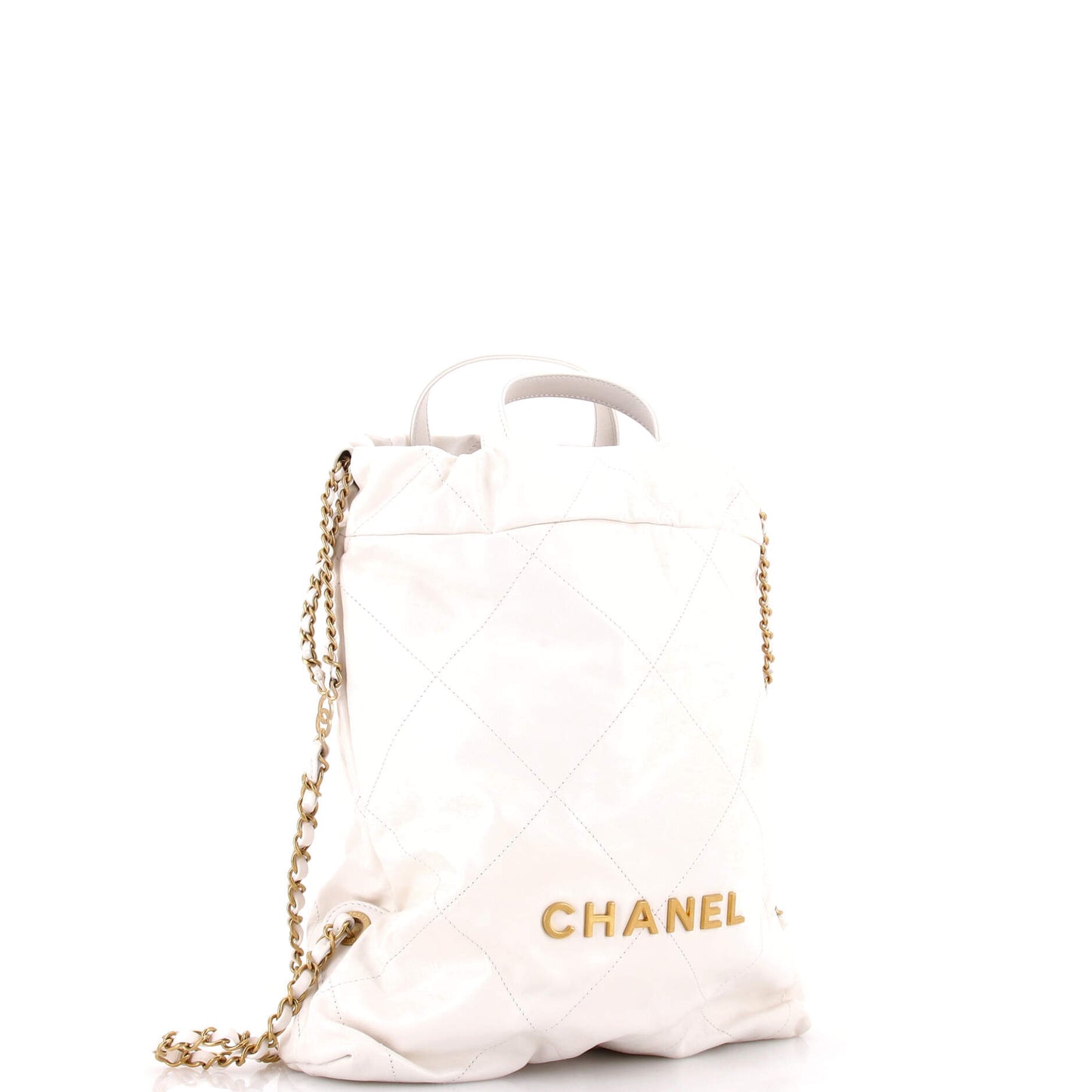 Chanel 22 Chain Backpack in Quilted Calfskin, Medium