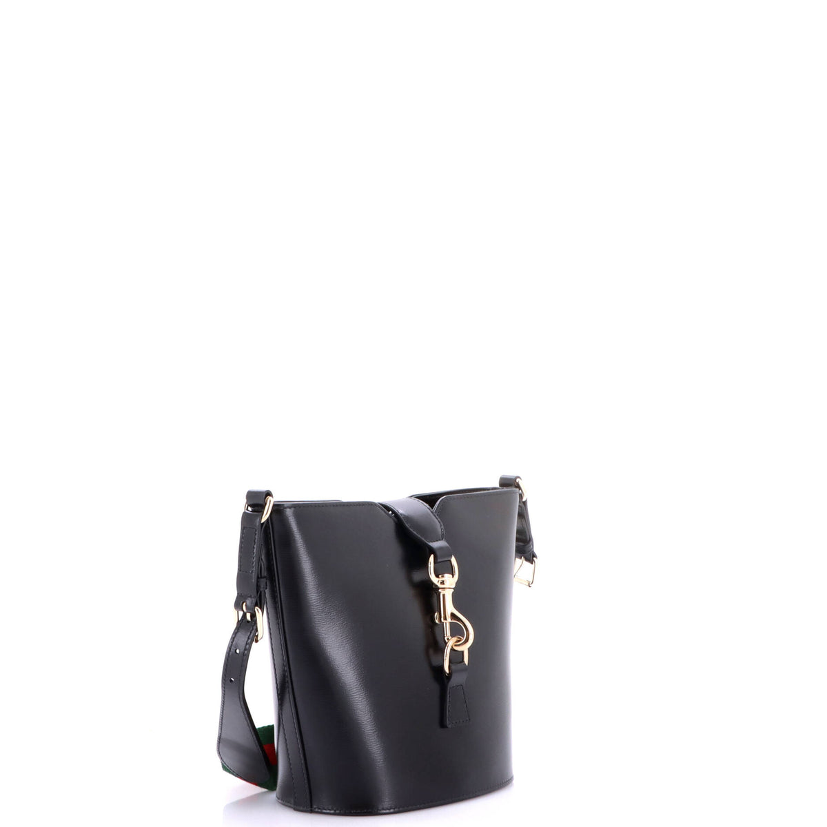 Gucci Jackie Web Bucket Bag Leather
