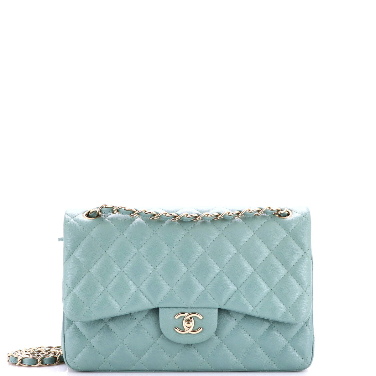 Chanel Classic Double Flap Bag Quilted Caviar Jumbo