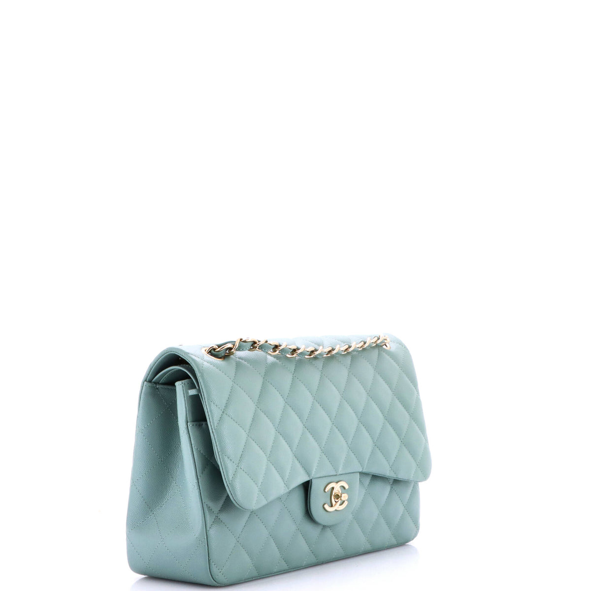 Chanel Classic Double Flap Bag Quilted Caviar Jumbo