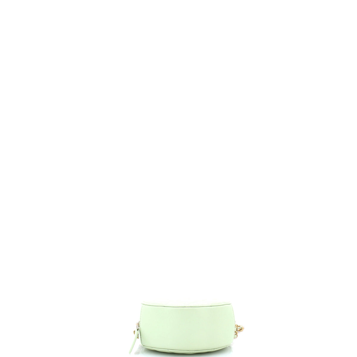 Chanel Pearl Crush Round Clutch with Chain Quilted Lambskin