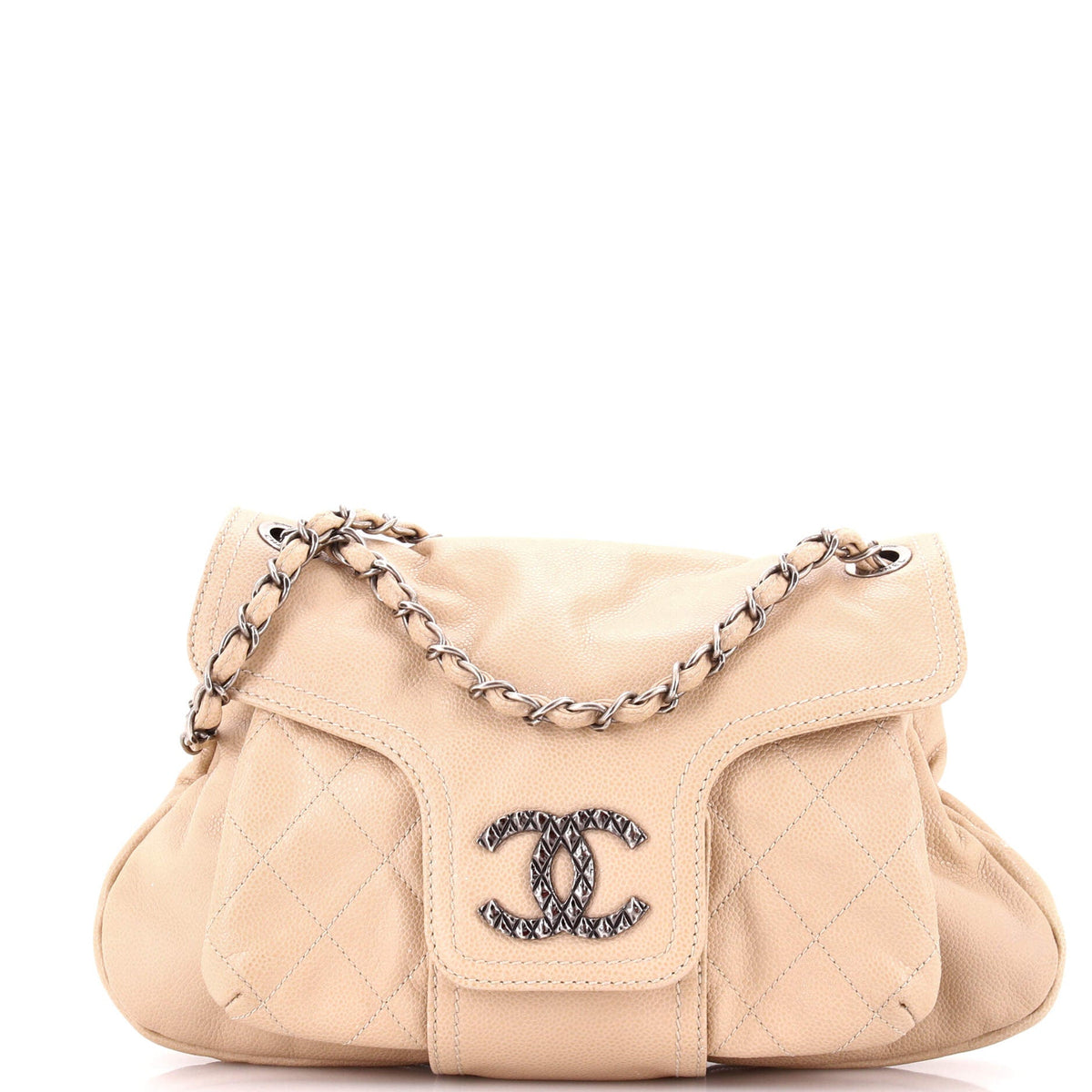 Chanel Coco Rider Hobo Glazed Caviar