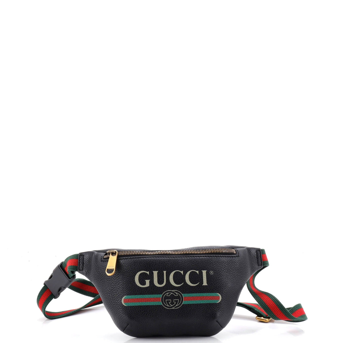 Gucci Logo Belt Bag Printed Leather Small