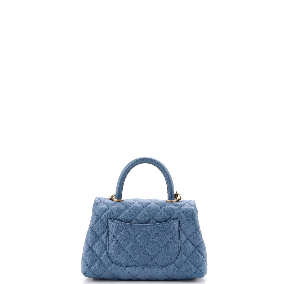 Chanel Coco Top Handle Bag Quilted Caviar Mini