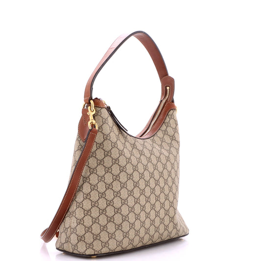 Gucci Linea A Hobo GG Coated Canvas