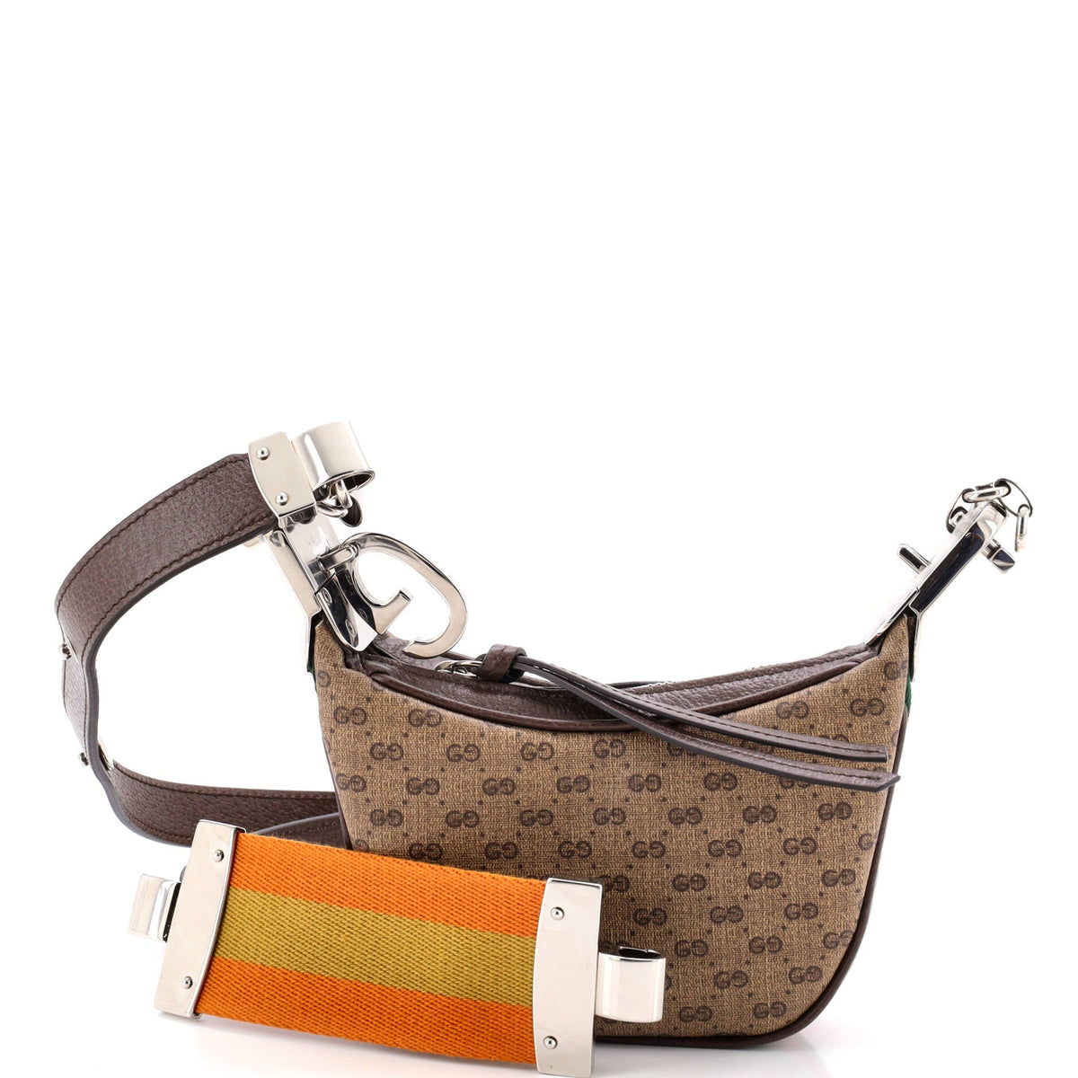 Gucci Attache Shoulder Bag Micro GG Coated Canvas Mini