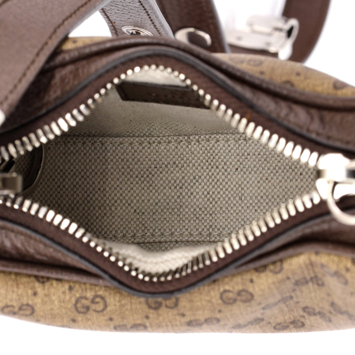 Gucci Attache Shoulder Bag Micro GG Coated Canvas Mini