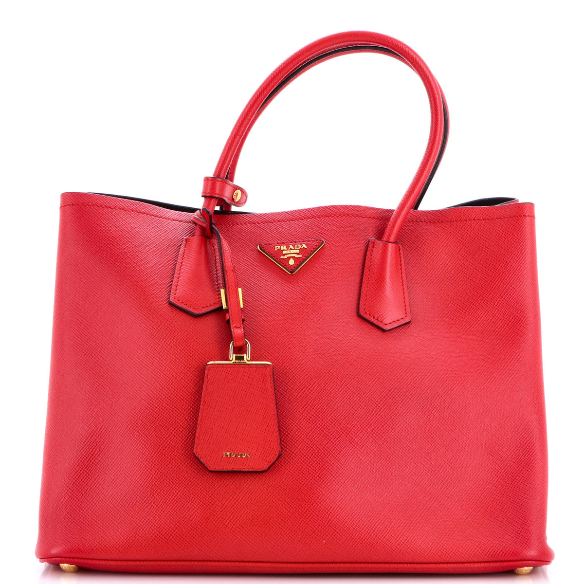 Prada Cuir Double Tote Saffiano Leather Medium