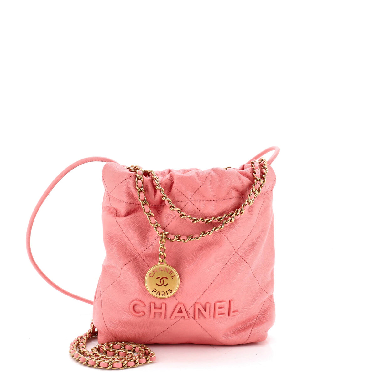 Chanel 22 Chain Hobo Quilted Caviar Mini