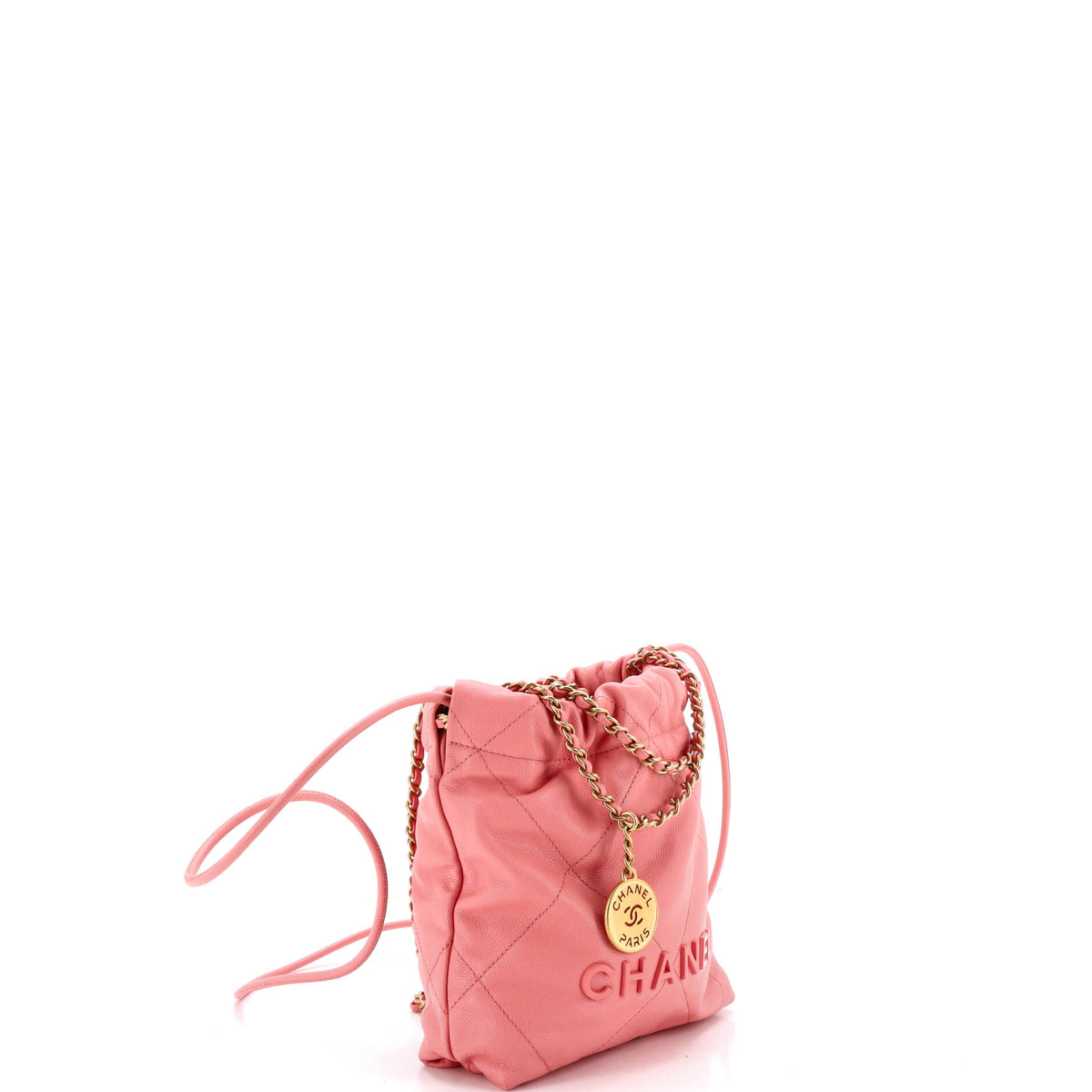 Chanel 22 Chain Hobo Quilted Caviar Mini