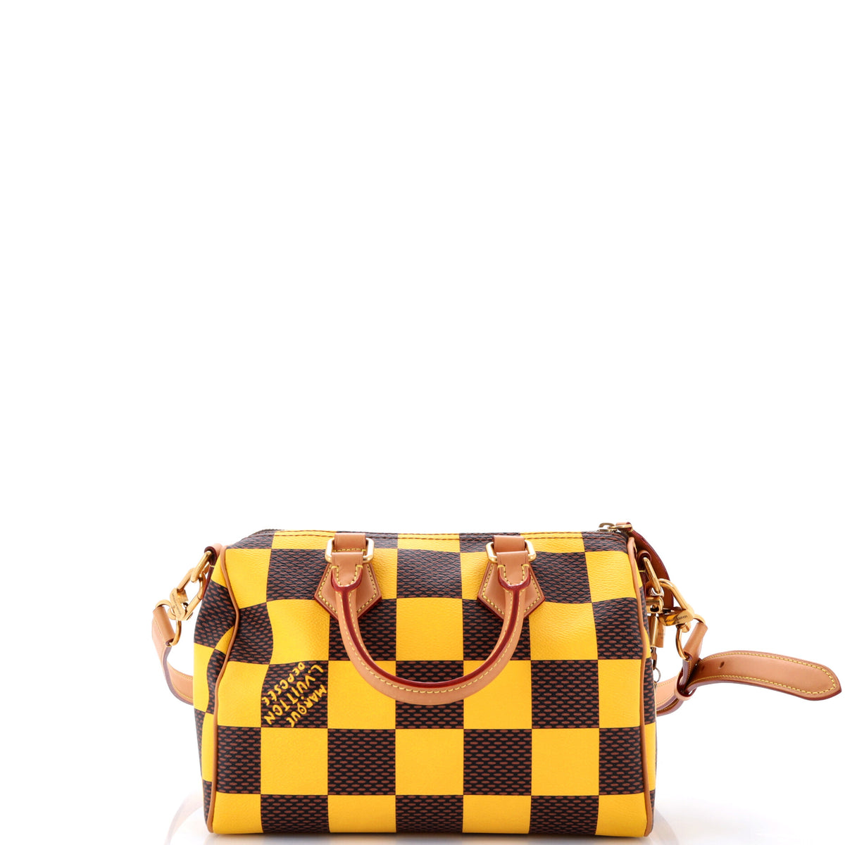 Louis Vuitton Speedy Bandouliere Bag Damier Pop 25