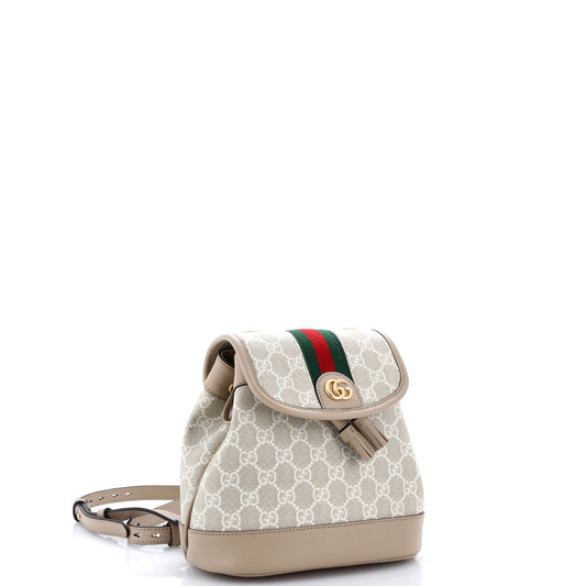Gucci Ophidia Flap Backpack GG Coated Canvas Mini