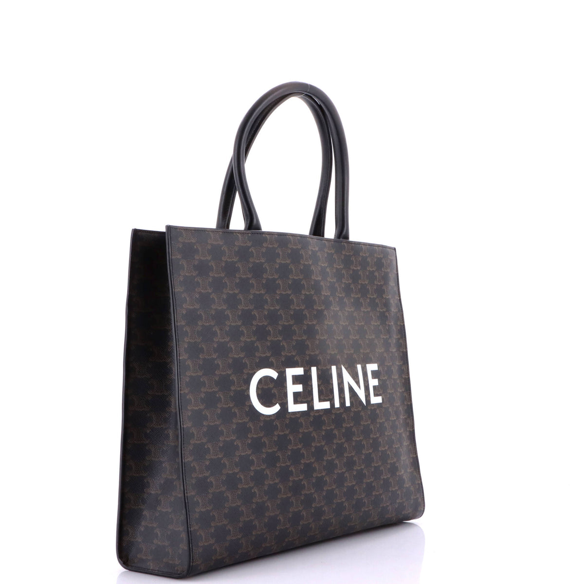 Celine Horizontal Logo Cabas Tote Triomphe Coated Canvas
