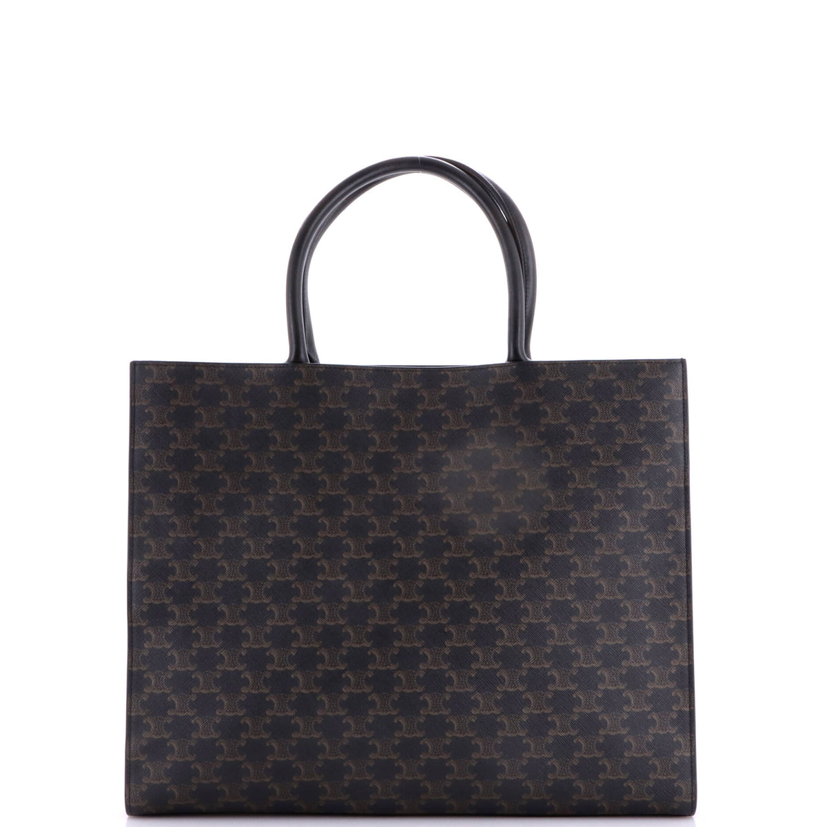Celine Horizontal Logo Cabas Tote Triomphe Coated Canvas
