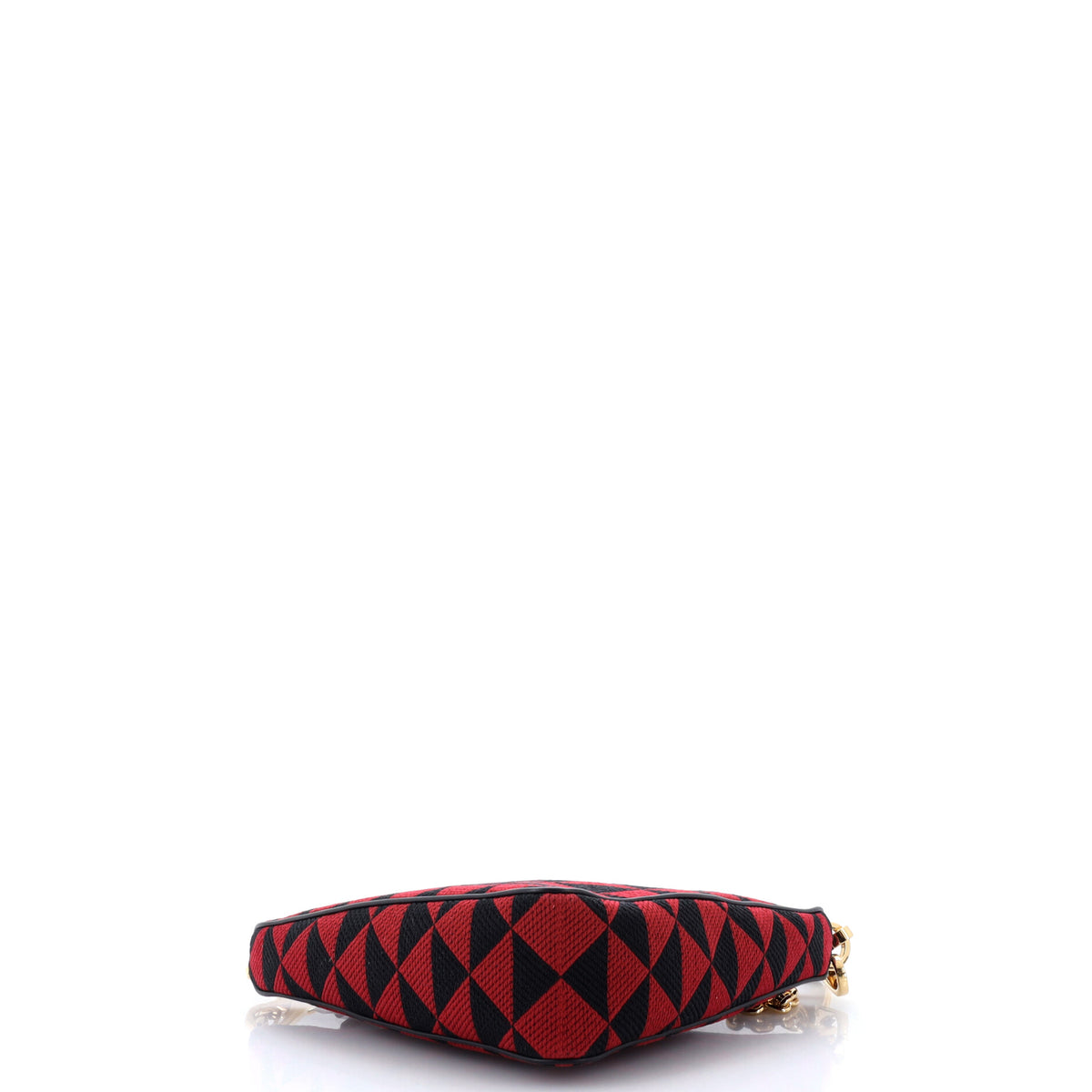 Prada Symbole Triangle Bag Leather and Jacquard Mini