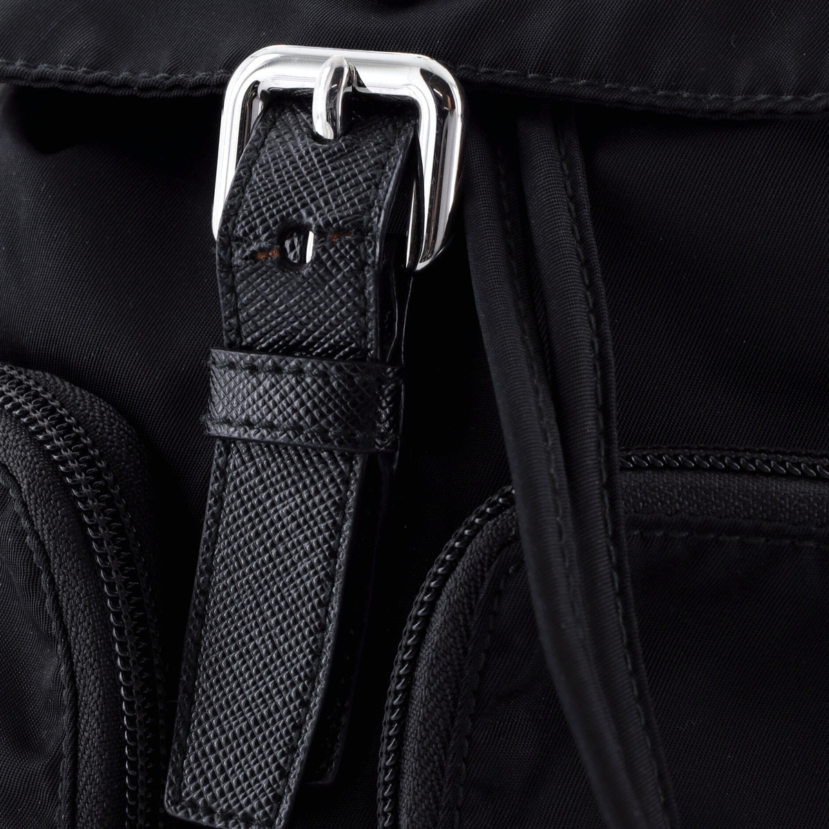Prada Double Front Pocket Backpack Tessuto Medium