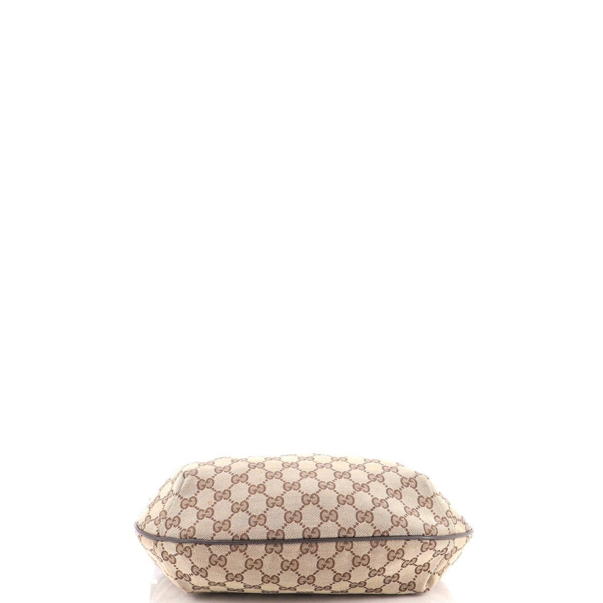 Gucci Saddle Zip Messenger Bag GG Canvas with Leather Medium