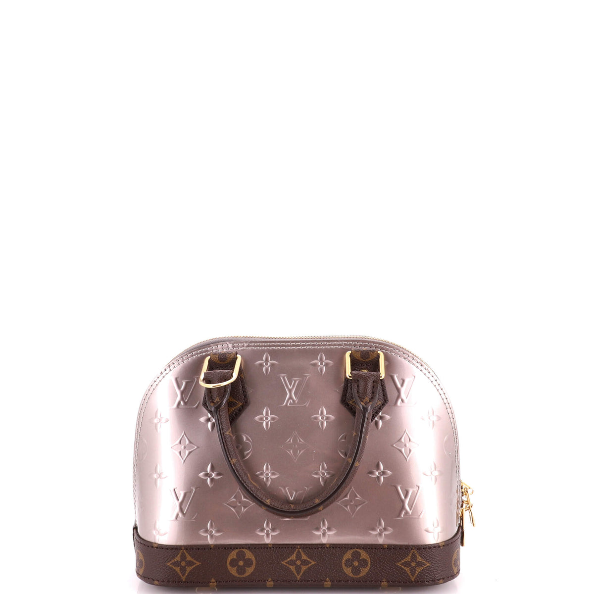 Louis Vuitton Alma Handbag Limited Edition Metallic Monogram Vernis and Monogram Canvas BB
