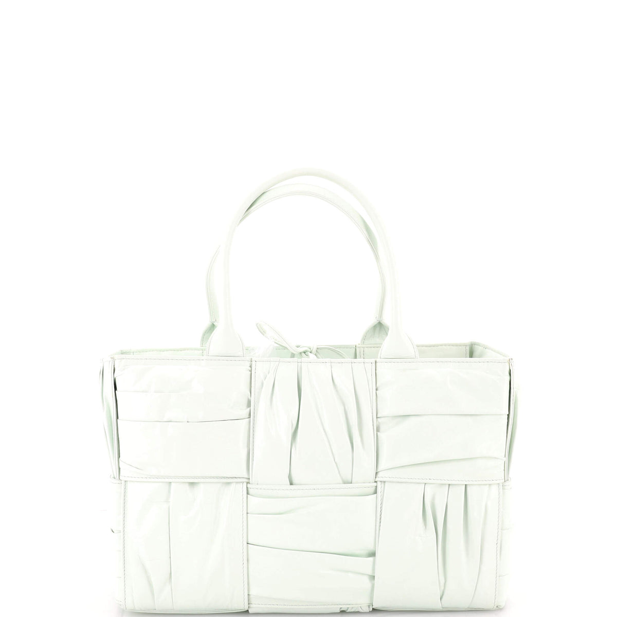 Bottega Veneta Arco Tote Maxi Intrecciato Plisse Leather Small
