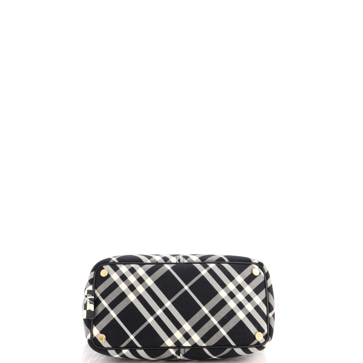 Burberry East-West Tote Vintage Check Canvas Small