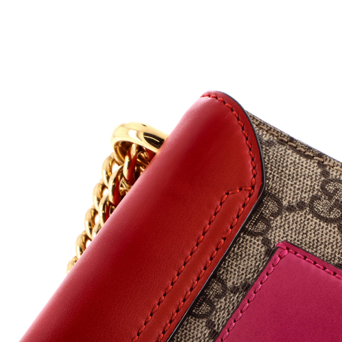 Gucci Padlock Shoulder Bag GG Coated Canvas and Leather Small