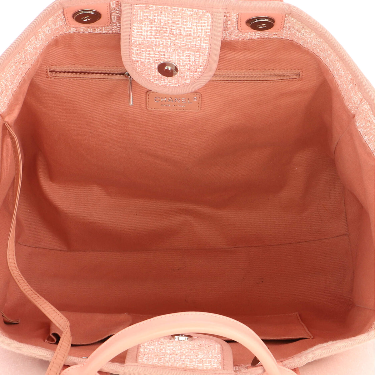 Chanel Deauville Tote Raffia with Glitter Detail Large