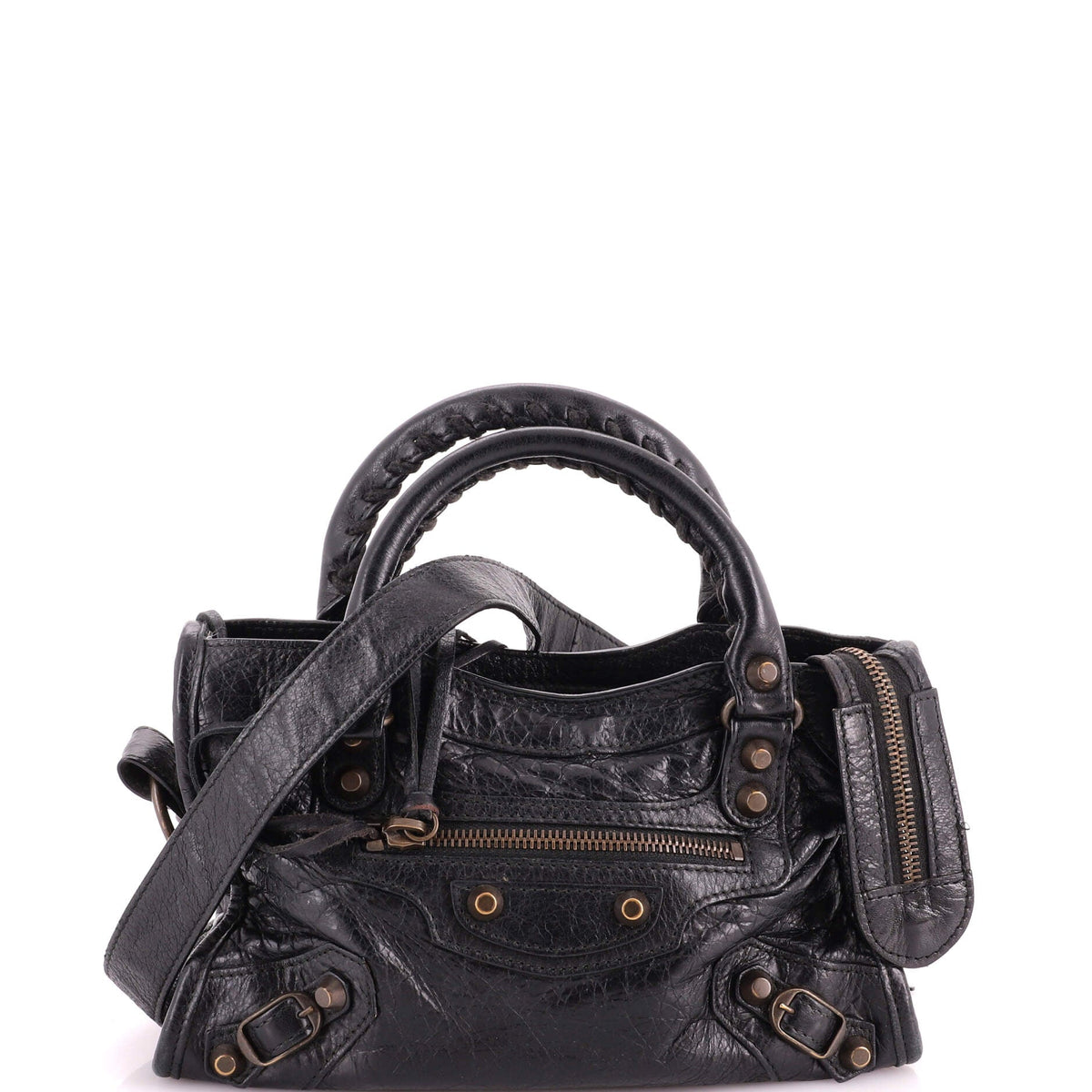 Balenciaga City Classic Studs Bag Leather Mini