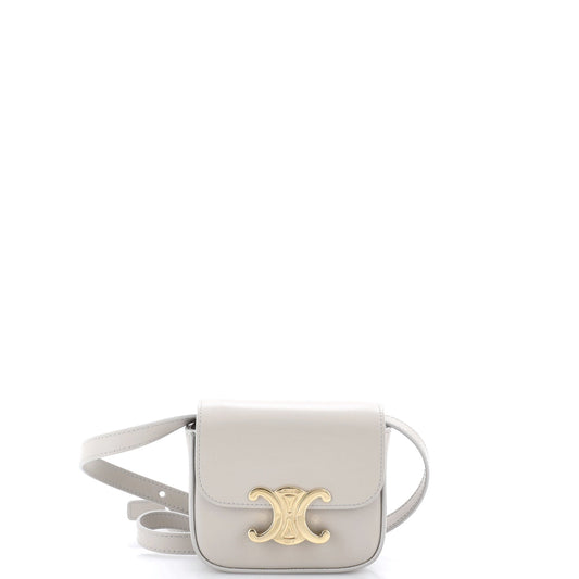 Celine Claude Shoulder Bag Leather Mini