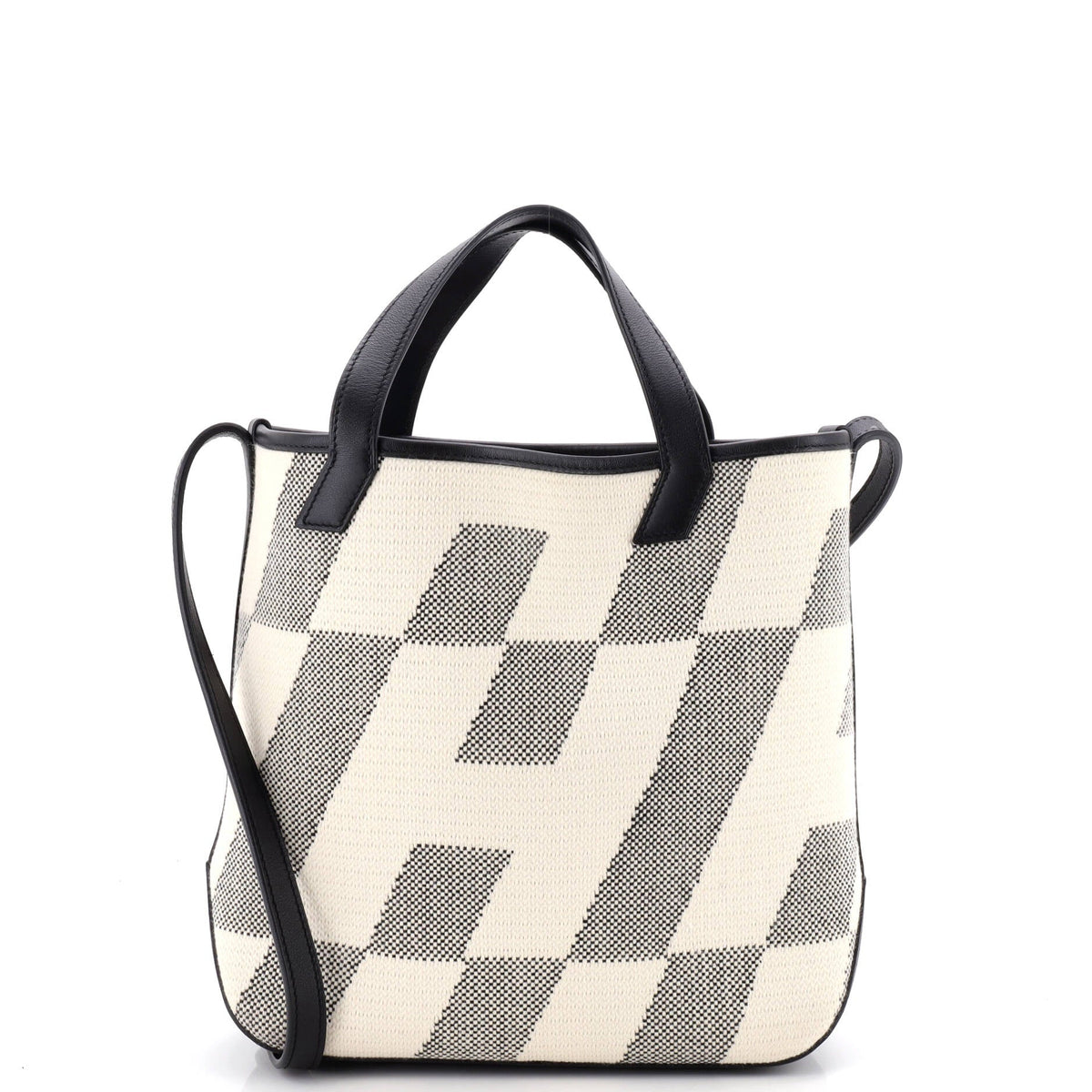 Hermes Cabas H en Biais Tote Canvas with Leather 27
