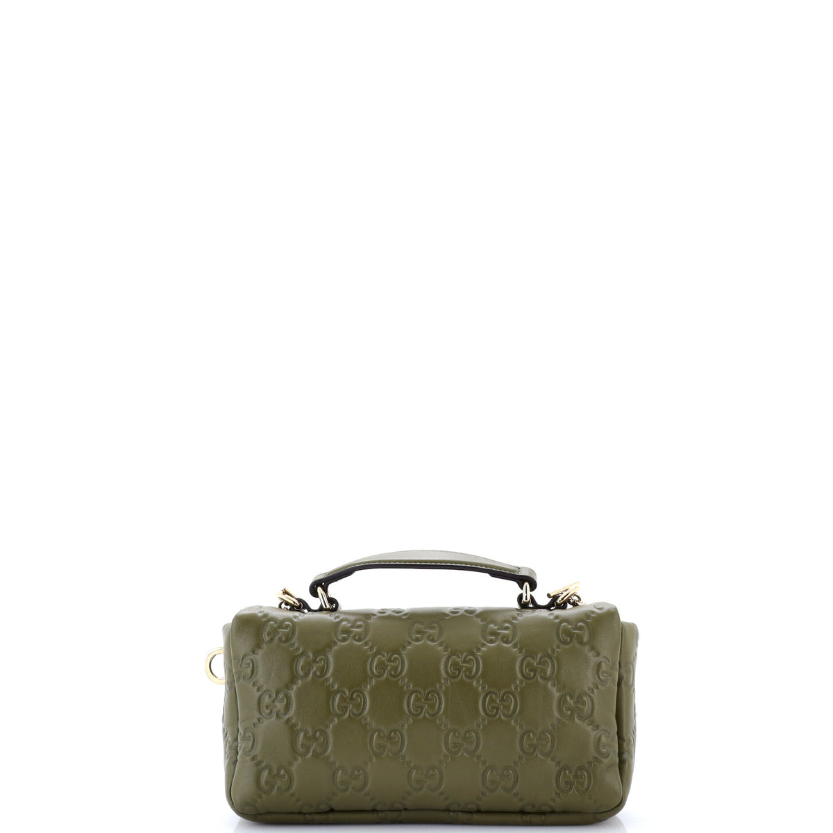 Gucci GG Milano Top Handle Bag Guccissima Leather Mini