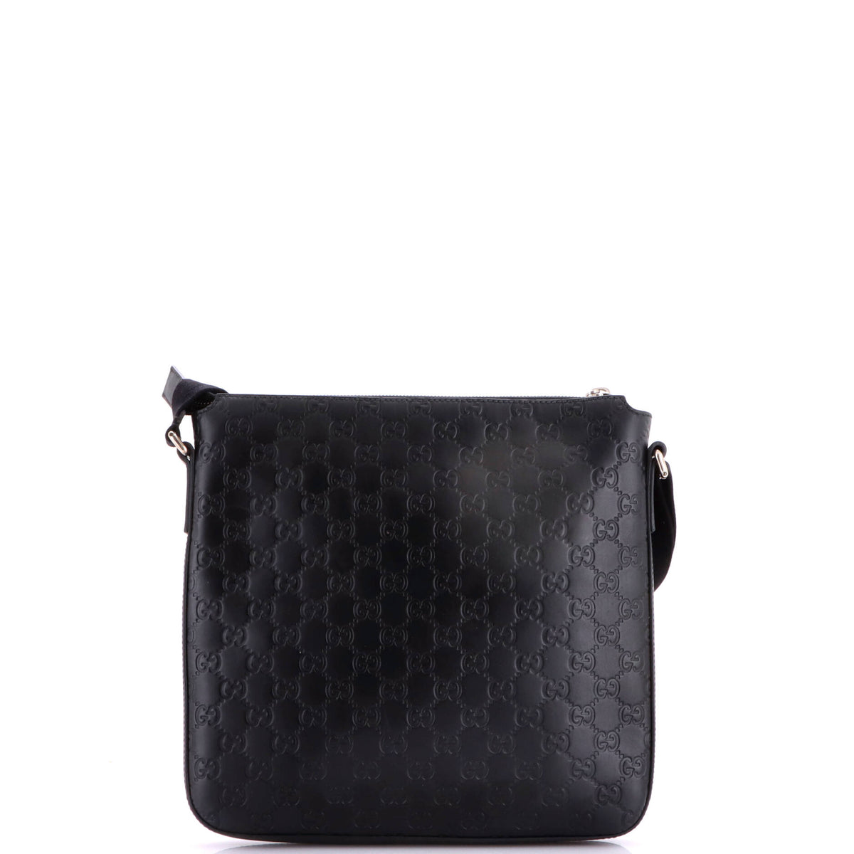 Gucci Signature Zip Messenger Bag Guccissima Leather Medium