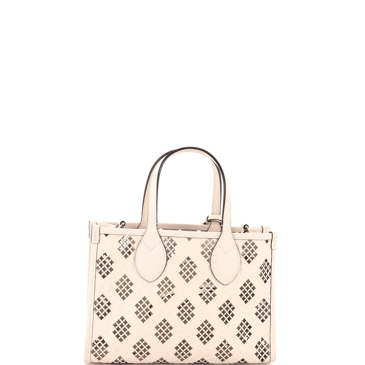 Gucci Convertible Tote GG Debossed Laser Cut Leather Small