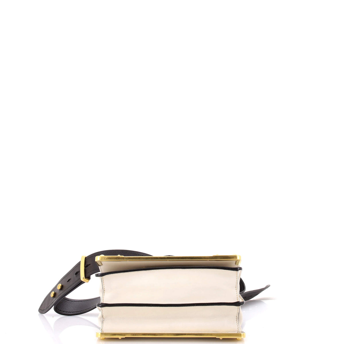 Prada Cahier Crossbody Bag Leather and Saffiano Leather Small
