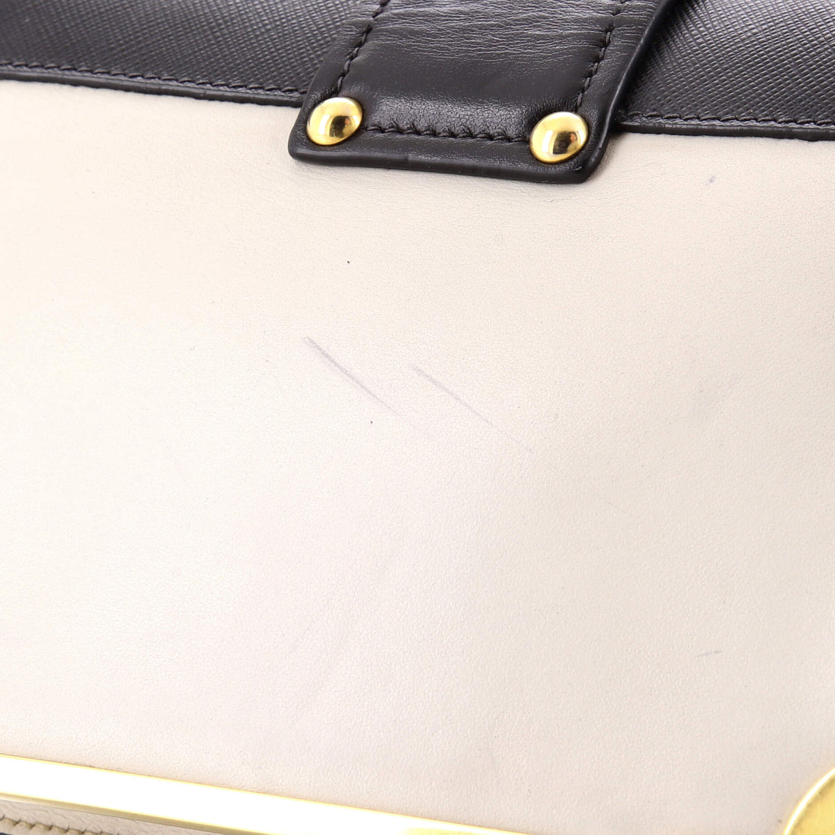 Prada Cahier Crossbody Bag Leather and Saffiano Leather Small