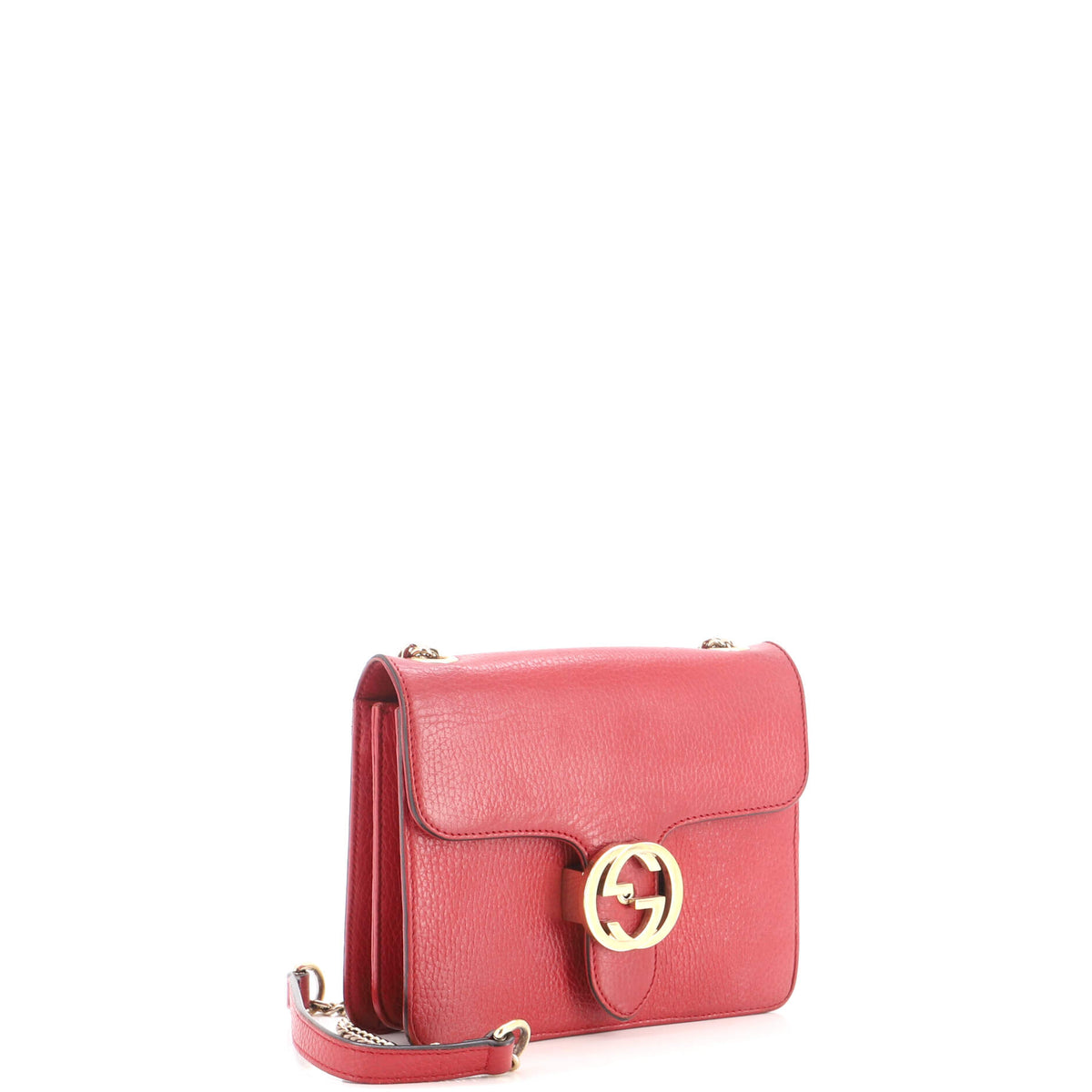 Gucci Interlocking Shoulder Bag Leather Small