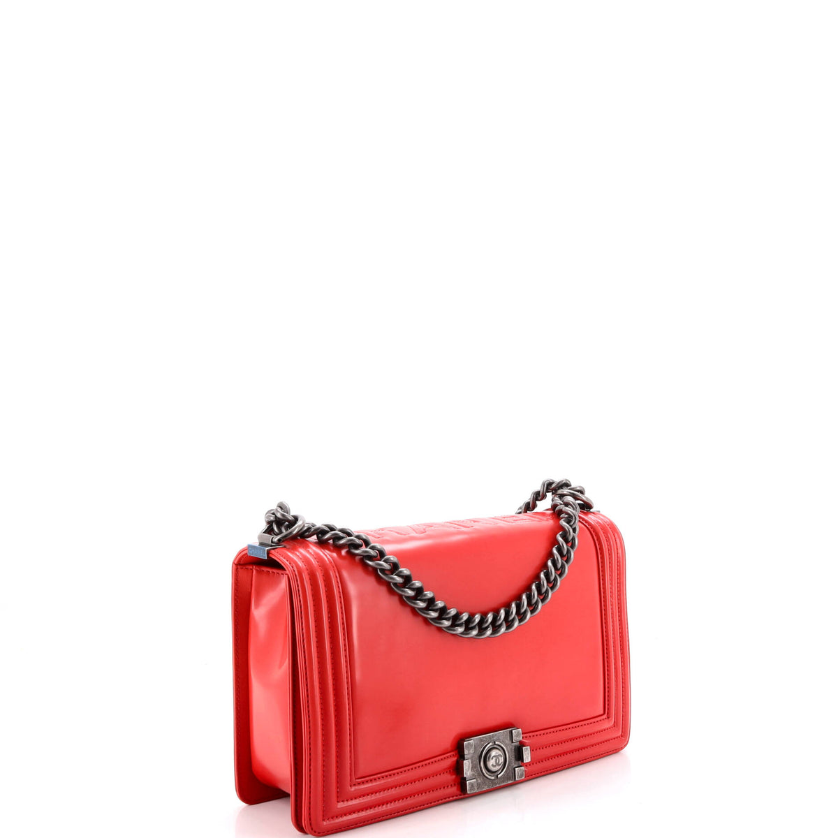 Chanel Reverso Boy Flap Bag Glazed Calfskin New Medium