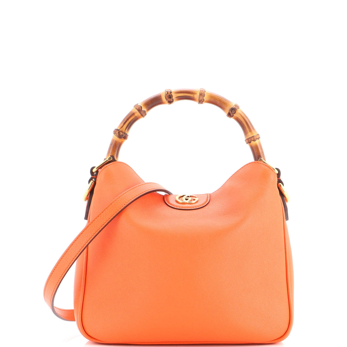 Gucci Diana NM Bamboo Shoulder Bag Leather Small