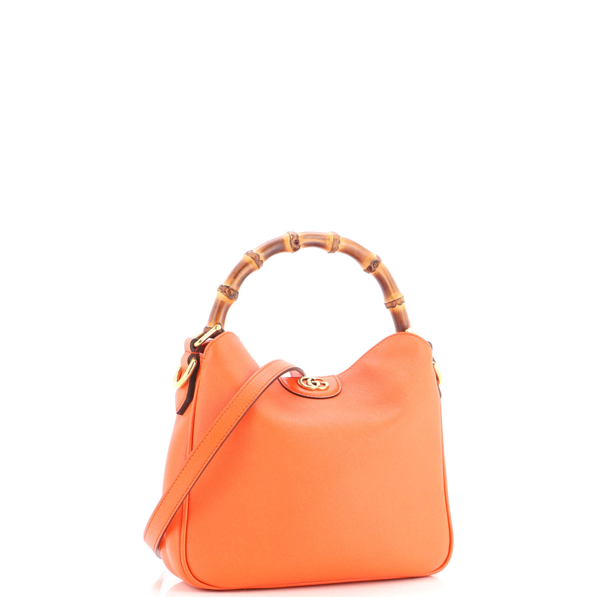 Gucci Diana NM Bamboo Shoulder Bag Leather Small